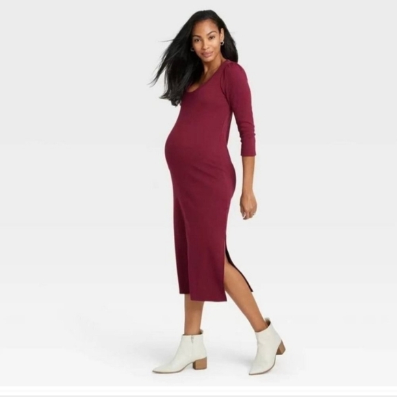 The Nines by HATCH Dresses & Skirts - The Nines By Hatch Ribbed Jersey Maternity Dress